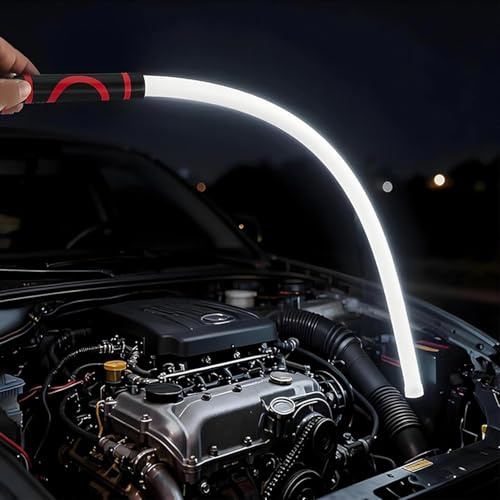 Barra de luz LED flexible – Linterna LED flexible de 27 pulgadas, linterna recargable con alto lúmenes y 3 modos de brillo, luz de trabajo LED flexible para reparaciones de automóviles, inspección