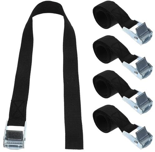 GETAJGHSD 5pcs Heavy Duty Ratchet Tie down Straps, Adjustable 1500lb Small Ratchet Strap with Zinc Alloy Buckle, Retractable Fastening for Luggage and Outdoor Equipment
