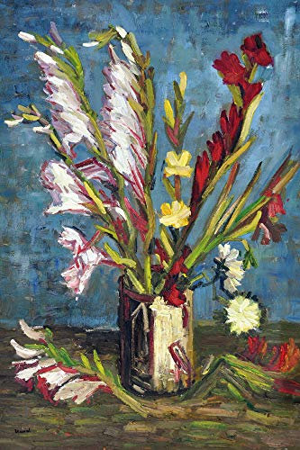 1art1 Vincent Van Gogh Poster Vase Mit Gladiolen, 1886 Kunstdruck Bild 120x80 cm