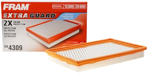 FRAM Extra Guard CA4309 Replacement Engine Air Filter for Select Infiniti, Nissan, Saab and Subaru Model Years, Provides Up to 12 Months or 12,000 Miles Filter Protection