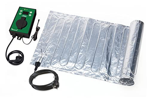Bio Green Anzuchtbooster Heizmatte Sahara mit Digital-Thermostat für Pflanzen | 40 x 200 cm | 157 Watt | Anzucht-Wärmeplatte | für Samen & Stecklinge