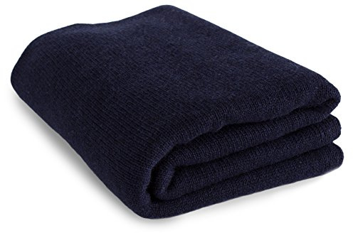 Love Cashmere Écharpe Châle de Voyage de Luxe 100% Cachemire - Bleu Marine Foncé - Fait main à Écosse