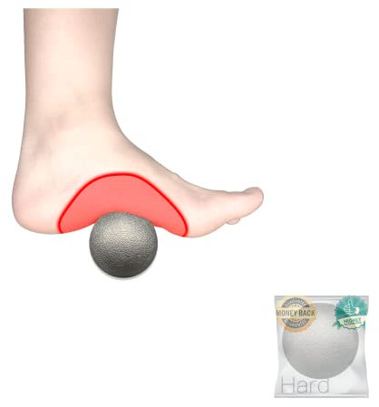 Balle de massage pour soulager la fasciite plantaire – Balle de crosse, rouleau de massage des pieds et balle de relâchement myofascial pour les douleurs aux pieds, thérapie des points de