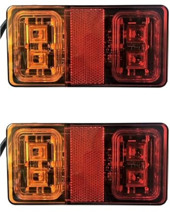 MelTruck® 2x LED Rückleuchte Positionsleuchte Bremsleuchte Blinker E9 für Anhänger LKW SET