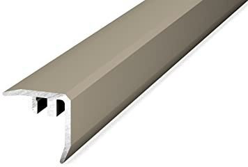 Carl Prinz DESIGN-STEP Clipsprofil Nr. 330-18,5 x 18,5 mm (1,00 Meter Länge, Edelstahl Matt)