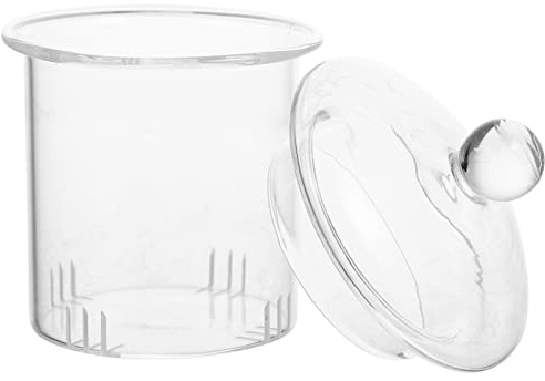 BESTonZON Ersatz-Tee-Ei Glas Mit Deckel Hochhygienischer GlasFiltersieb TeeDiffusor Für - Teekessel Lose Teeblätter