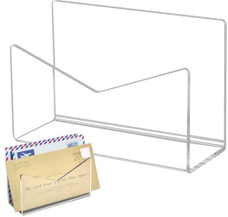 Briefhalter – Brief-Organizer aus Acryl | Halterung für Briefsortierer, wiederverwendbar, für Büro-Schulbüros