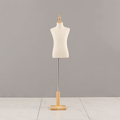Modell-Requisiten Für Kinderpuppen, Halblanger/Ganzkörper-Schneider, Schneiderpuppe, Schaufensterpuppe, Bekleidungsgeschäft, Schaufensterregal, Hand Aus Massivem Holz, Stoffkopf