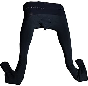 BESYFAY Herren Sexy Niedrige Taille Nahtlose Strumpfhosen Hoch Elastische Warme Strumpfhosen mit Penishülle