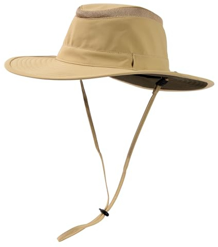 TOP-EX Waterproof UPF 50 Sun Hat for Men Women Fishing Golf 95588 Khaki M/L