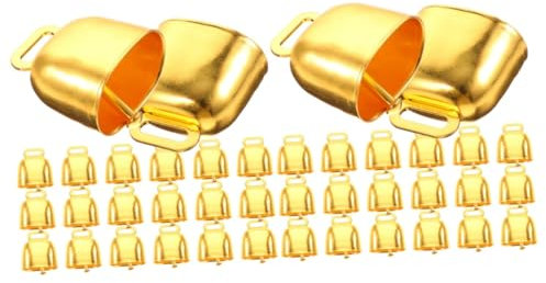 HANABASS 40stücke Metall Kuhglocken Lautstarke Anti-verlust Für Vieh Haustiere Und Weihnachtsdekoration Vintage Style Leicht Und Für Vielseitige Anwendungen