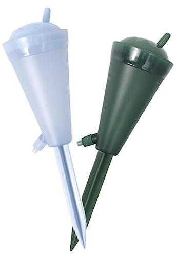 Parliky 4pcs Automatic Watering Spikes for Plants Water Drippers for Potted Plants Efficient Self-watering System for Houseplants Hydroponics and Garden Use