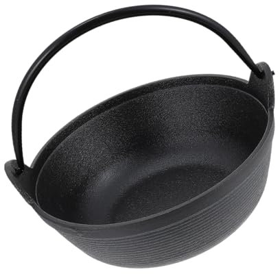 Cabilock Pot Fonte Pour Camping Et Cuisine Casserole Suspendue Idéale Pour Ragoûts Et Soupe Ustensiles De Cuisine Multifonctionnels Pour Activités Plein Air
