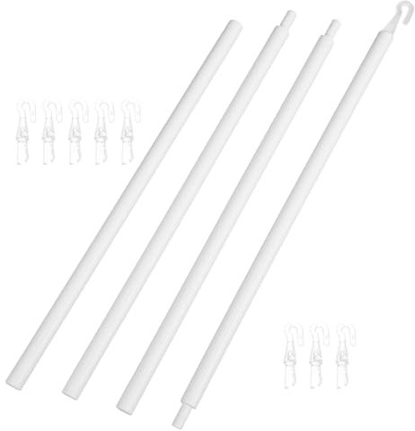 Alipis 3sätze Vertikale Blenden Ersatzstangen Mit Haken Praktische Fensteröffner-stange Für Vorhänge Und Jalousien Langlebig Und Einfach Zu Bedienen