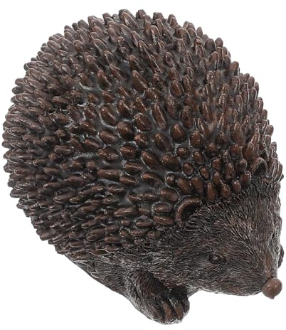 Gatuida Wetterfeste Igel Schlüsselversteck Box aus Harz Dekorative Garten Schlüsselbox für Draußen Sicherer Schlüsselhalter mit Täuschungsfunktion für Ersatzschlüssel und Hausbesitzer