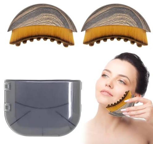 JUGUTA 2 Piezas Cepillo Limpiador Facial Manual De Madera Y Cerdas Naturales Para Masajeador Facial Y Limpieza Profunda Ideal Para Skincare Y Drenaje Linfático