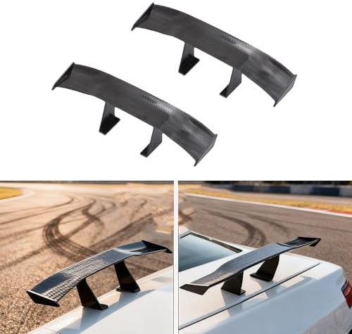 PANZHIHUIDA 2er-Set Universaler Spoiler-Flügel ohne Bohren - Klebesatz für Dachheck & Kofferraum - Für verbesserte Straßenlage & stylisches Design - Für die meisten Fahrzeuge