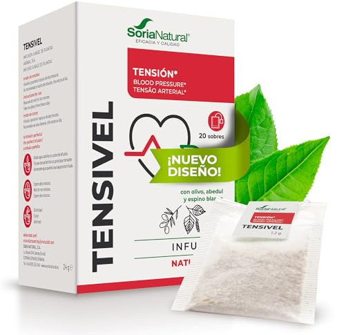 Soria Natural Natusor 06 Tensión A – Acción Diurética e Hipotensora - Mezcla de Olivo, Abedul y Espino Blanco - 100% Natural - Caja con 20 Bolsas Filtro