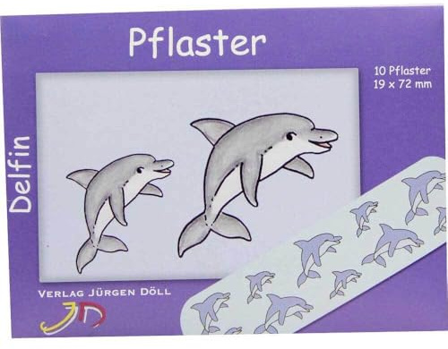 KINDERPFLASTER Delfin Briefchen 10 St