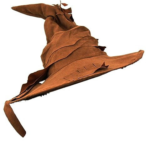 Zaubererhut für Erwachsene, Wildleder-Hut, Hexenhut, Hexenhut, Halloween, Weltbuchtag, Kostümzubehör