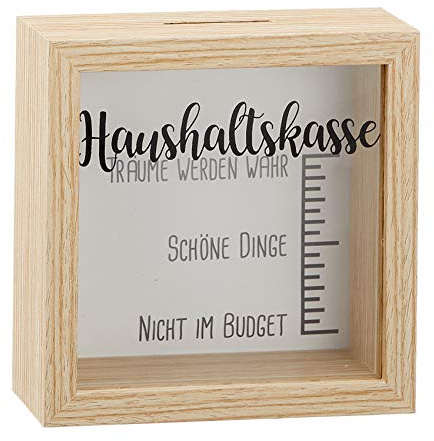 Spardose Haushaltskasse mit Skala/lustige Spardose/Geldgeschenke Verpackung (Haushaltskasse)
