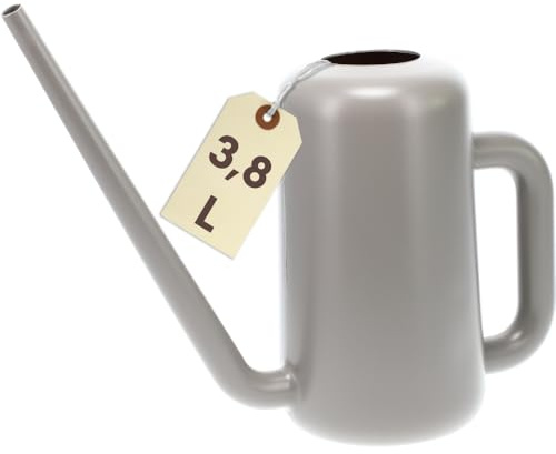 Gießkanne Zimmerpflanzen 3,8 L Gießkanne Groß Blumengießkanne für Zimmerpflanzen Giesskanne mit Langem Auslauf Zimmergießkanne Kunststoff Indoor Moderne Pflanzenkanne