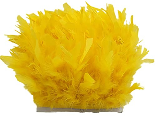 5M Türkei Federn Fringe Trim, Natürlichen Flauschige Federboa Türkei Federn Feder-Schal Party Karneval Kostüm, Gefieder Plüsch Feder für Mode Kleid Nähen Handwerk Weihnachten Kostüme Dekoration