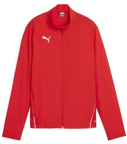 PUMA Chaqueta Teamgoal Sideline Wmn Pista, Red Blanco, S Unisex Adulto