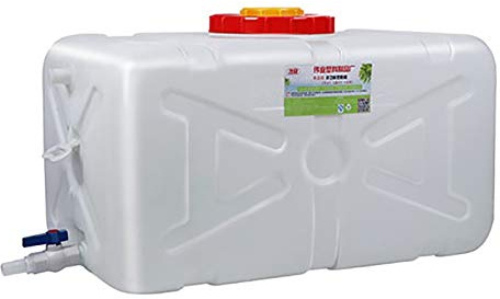 Bidon agua 50L/96L/110L Tanque De Plástico De Calidad Alimentaria De Los Hogares Bañera De Gran Tamaño Gruesa Horizontal Agua Tanque Rectangular Exterior Del Tanque De Almacenamiento De Gra(Size:110L)