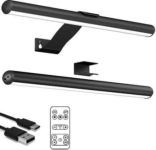 Starxing Wireless Picture Light Rechargeable, 2 in 1 Painting Light with Remote, 300LM Art Battery Display Lamp Dimmer Timer, 3 Modes Magnetic Wall Light for Artworks Dartboard