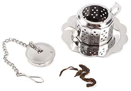 Loose Leaf Tea Infuser Stainless Steel Tea Strainer Ball Teapot Shape for Herbal Spices Seasonings