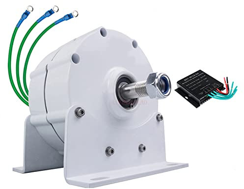12V 24V 48V Alternador Permanente 3 De Fase, 10000W Generador De Motor Eléctrico Magnet Permanente CA Motor Magnet Permanente Para El Sistema De Generador De Molinos De Viento (Con Base),24v