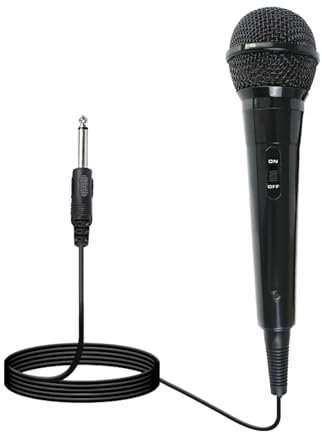 Dynamisches Handheld Mikrofon mit Nierencharakteristik - Professional Gesangsmikrofon mit 3 m Kabel, 6,5 mm Klinke für Verstärker, PA System, Karaoke, Meeting, Party