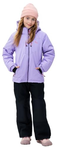 SMONTY SNOWER Traje de nieve con capucha desmontable, traje de esquí, extra caliente, traje de invierno