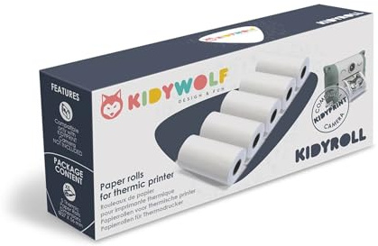 KIDYWOLF - Normalpapier zu Sofortbildkamera 5 Rollen