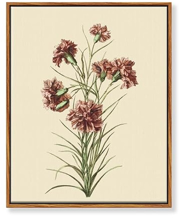 MHARTK66 vintage Bilder Wohnzimmer Blumen Gemälde schlafzimmer 30x40 cm | botanikmotiv, leinwandstoff, hd-druck, leicht hängbar, rasch montiert, klassische wanddeko, flexible raumdeko, geschenkidee