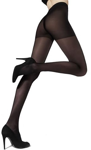 MARILYN elegante Relax -, und Stützstrumpfhose, 80 Denier, Größe 42 (XL), Farbe Schwarz (nero)