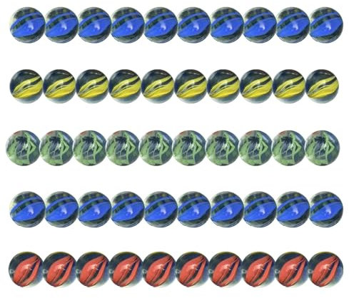 Generisch Bunte Glasmurmeln, runde Marmorperlen,Runde Bunte Marmordekoration - Kleine handgefertigte Planeten-Marmordekoration für Aquarien, Vasen, Aquarien