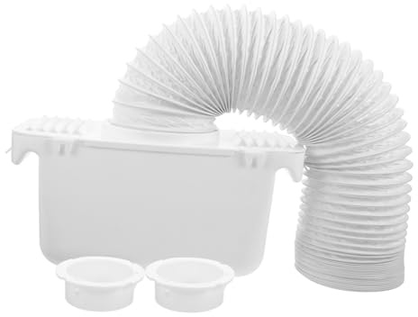Indoor Dryer Vent Filter Bucket Plastic Replacement Part | White, Water Collection and Lint Control, Easy Cleaning for Drum Dryers and Clothes