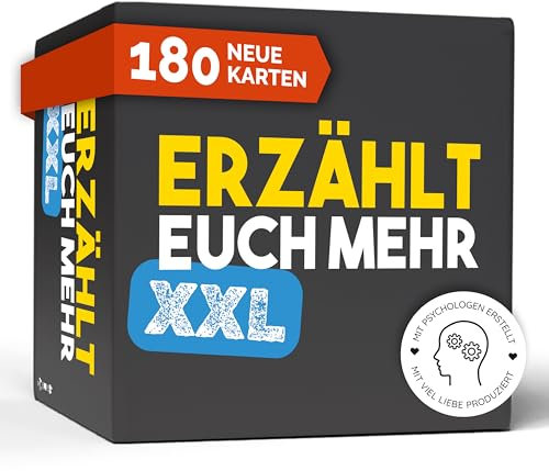Simon und Jan Erzählt euch mehr XXL - Kommunikationsspiel Mit 180 Karten In 6 Kategorien | Perfektes Spiel Für Tiefe Gespräche, Selbstreflexion & Team-Building | Geschenk Für Familie & Freunde