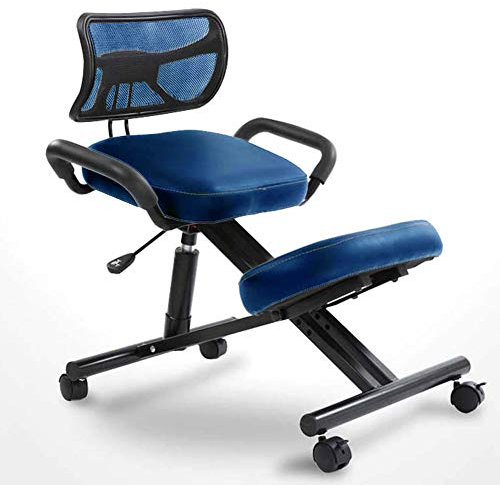GANGUIO Ergonomischer Kniestuhl mit Verstellbarer Rückenstütze, bequemem Sitzkissen und festen Rollen – Verbessern Sie die Haltung, entlasten Sie den Druck und genießen Sie den Komfort im Büro