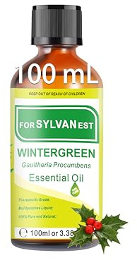 FORSYLVANEST Aceite Esencial de Gaulteria 100ML, 100 % Natural, para Aromaterapia, Difusor y Humidificador