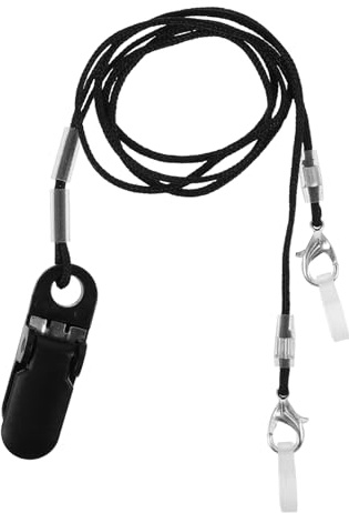 EXHUMKY Hörverstärker Sicherheitsband mit Clip Halteband für Senioren Silikon Anti Verlust Schnur Kompatibel mit Meisten Hörgeräten für Reisen und Alltag