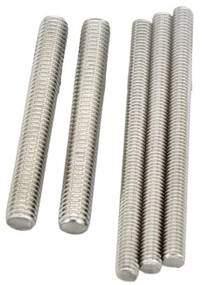 Vollgewindebolzen aus Edelstahl 304 M3 M4 M5 M6 M8 M10 Vollmetrische Bolzen ohne Kopf Gewindebolzen Schrauben Länge 16–500 mm(300mm (1pcs),M3)