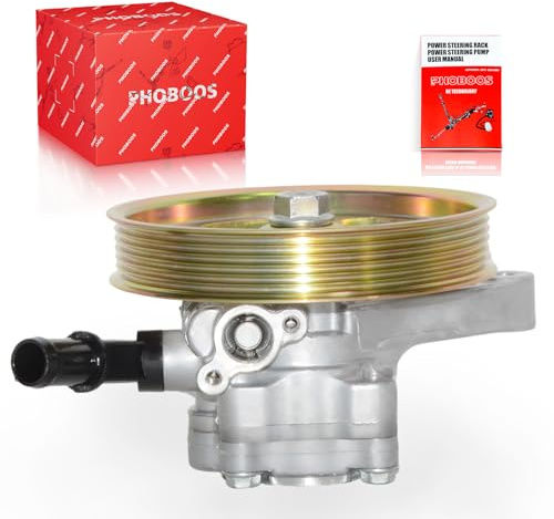 PHOBOOS Power Steering Pump Compatible with Acura MDX 2003-2006 3.5L & Honda Accord 2003-2007 3.0L, Ridgeline 2006-2011 3.5L, Ref.215349