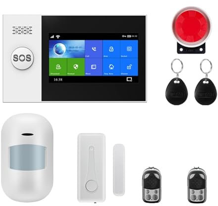 Sistema di sicurezza domestica Di Allarme Di Sicurezza Domestica GSM Tramite Rilevatore Di Sensori Di Movimento APP Tuya Compatibile(W4B10)