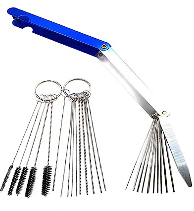 GANAZONO Cleaner Brush Tool Kit 3 Sets Cleaning Needles for Motorcycle Throttle Body Cleaner Maintenance