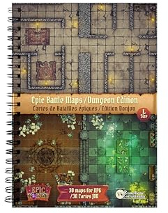 Epic Forge-Plateau de Jeu : Donjons (297x218 mm) Taille L - Couverture rigide