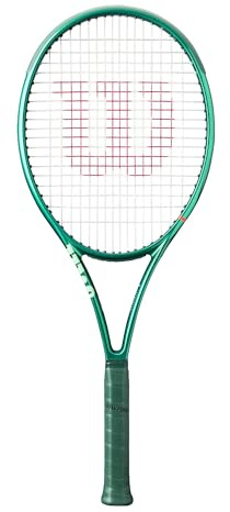 Wilson Blade 100 V10 Adult Performance Tennis Racket - Grip Size 3-4 3/8, Strung with Sensation 16 Natural at Mid Range Tension
