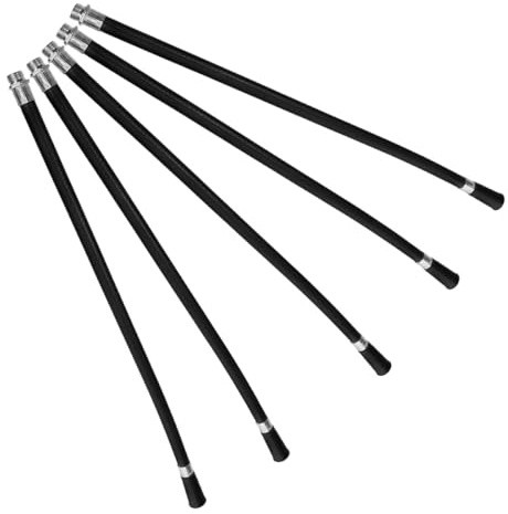 POPETPOP 5 Pezzi Tubo Flessibile per Estintore in Pvc e Ferro Tubo Antincendio Nero per Sicurezza Veicoli e Case Alta Efficienza di Spegnimento